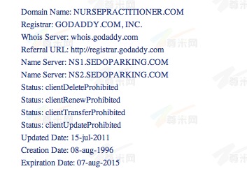 图：域名信息