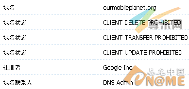 图：域名信息