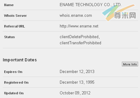 域名999.com的whois信息